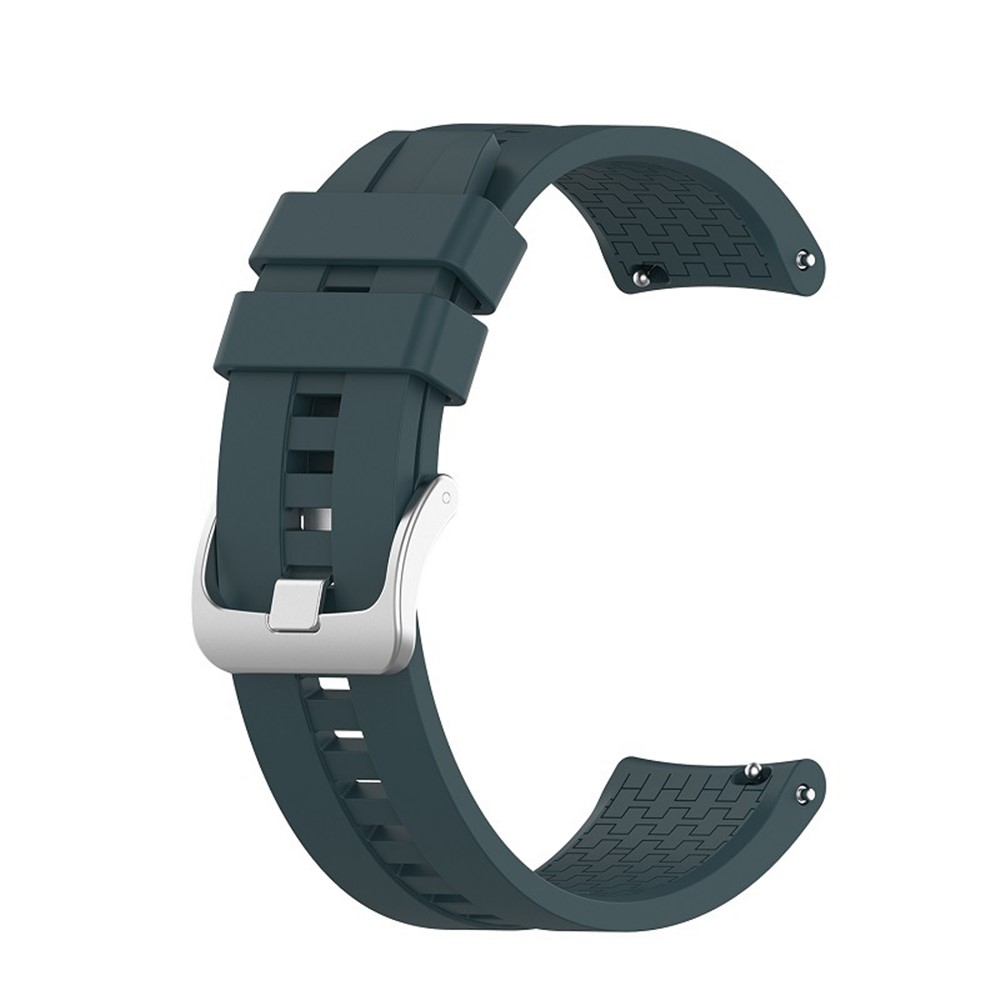 Silicone Smart Watch Band Replacement Adjustable Strap 20mm for Honor Watch ES - Midnight Green-4