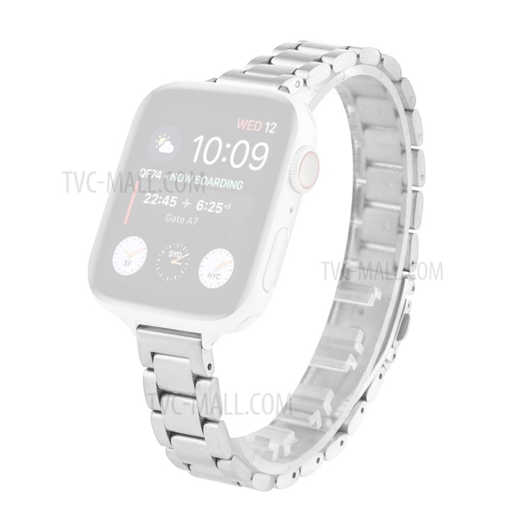 Quality Stainless Steel Smart Watch Band for Apple Watch Series 6/SE/5/4 40mm / Series 3/2/1 38mm - Silver-1