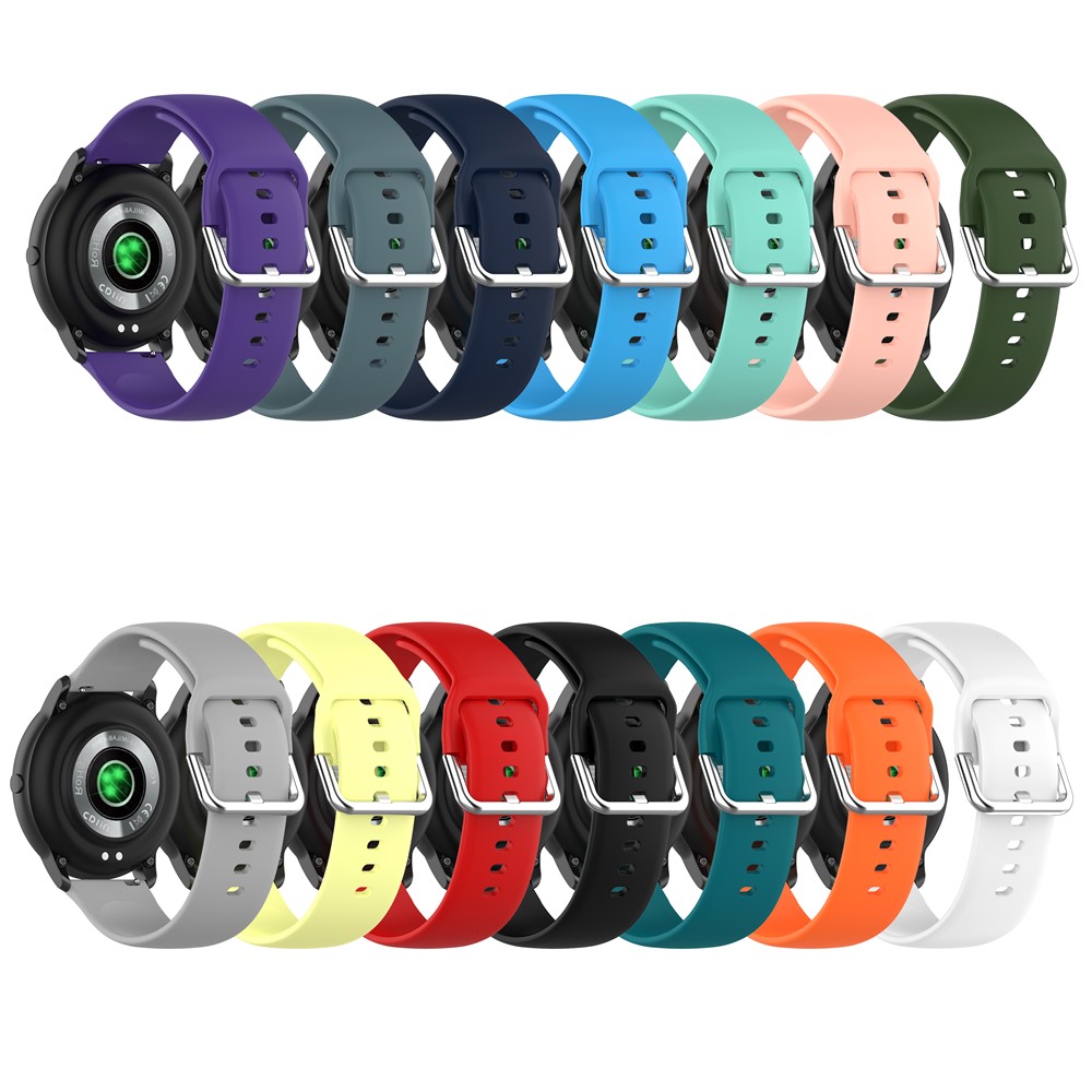 Silicone Sport Watch Band Replacement Wrist Strap Large Size 22mm for YAMAY SW022/Imilab KW66 - Orange-11