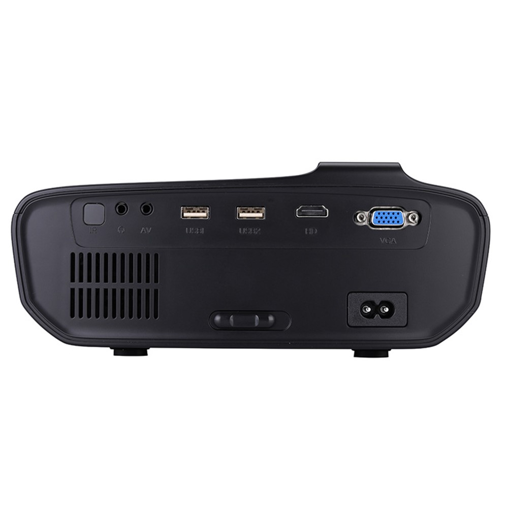 BL-69 MINI De 3,97 Pouces LED Projecteur Portable De 3,97 Pouces Support Audio De 3,5 Mm 1080p Lecture HD USB Accueil Média Player - Noir-11