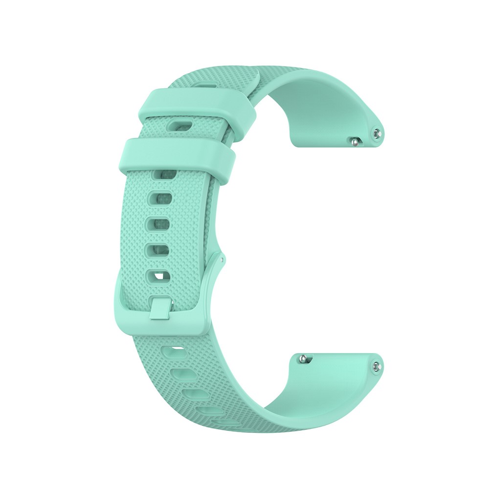 Reemplazo De Silicona Smart Watch Band Strap Ajustable Muñeca 20 Mm Para Samsung Galaxy Watch4 Classic 46mm 42mm / Galaxy Watch4 44mm 40mm / Galaxy Watch 42mm / Garmin Vivoactive 3 - Verde Claro