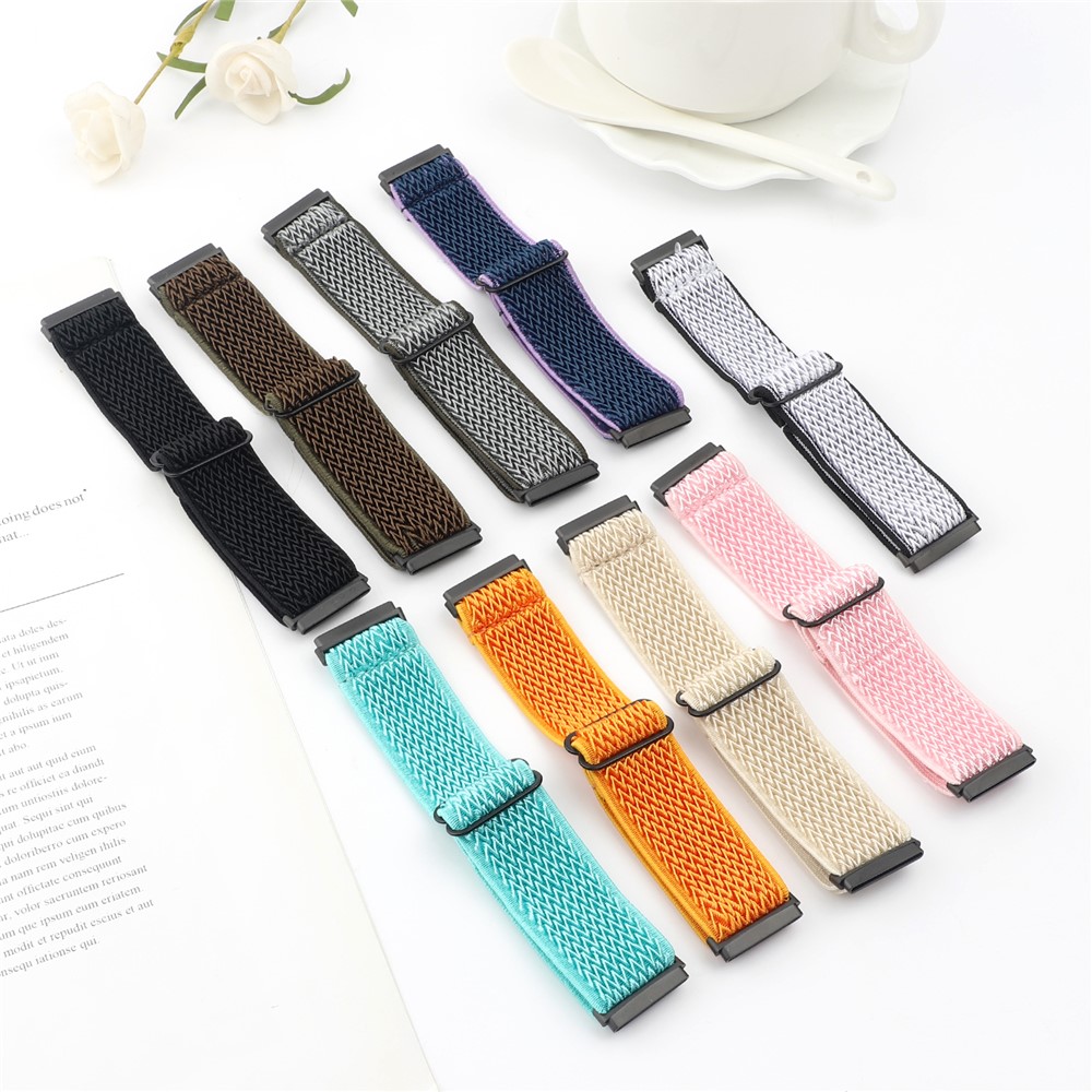 Adjustable Nylon Wave Pattern Smart Watchband Wrist Strap Belt for Fitbit Versa 3/Versa Sense - Green-5