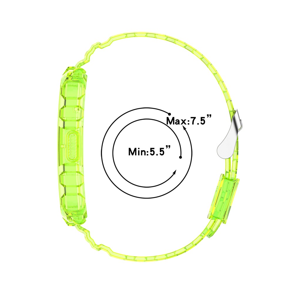 Cadre De Bracelet De Bracelet De Poignet De Montre Intelligent TPU Transparent TPU Pour Huawei Watch Fit, Une Taille Unique - Orange-10