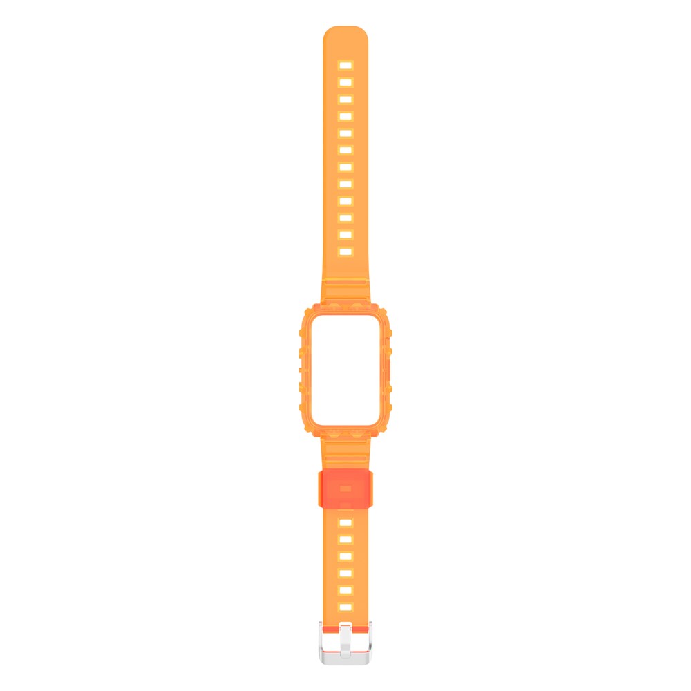 Cadre De Bracelet De Bracelet De Poignet De Montre Intelligent TPU Transparent TPU Pour Huawei Watch Fit, Une Taille Unique - Orange-5