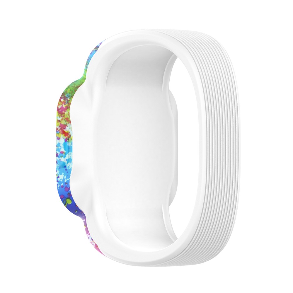 Pattern Printing Replacement Silicone Watch Band Wrist Strap for Garmin Vivofit jr 3, Size: S - Color Painted-4