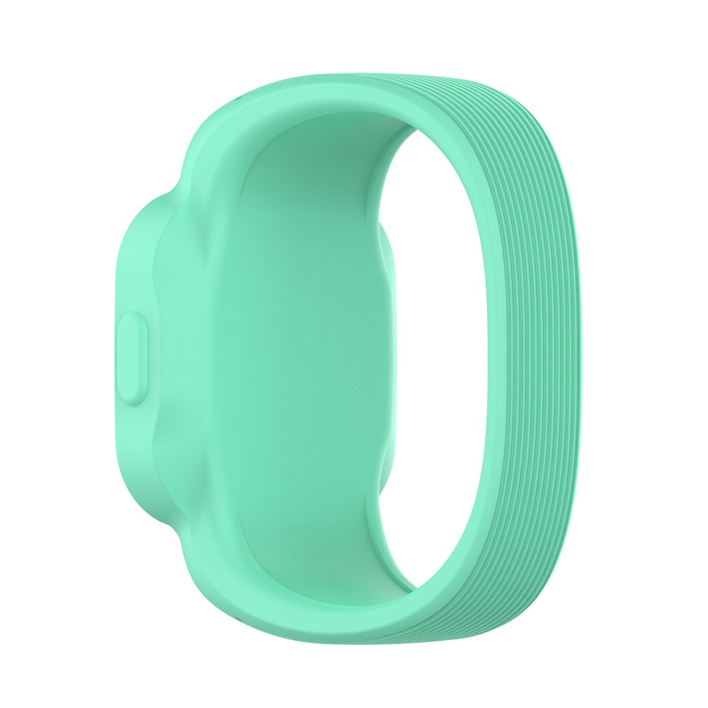 Solid Color Replacement Silicone Watch Band Wrist Strap for Garmin Vivofit jr 3, Size: S - Lake Blue-3
