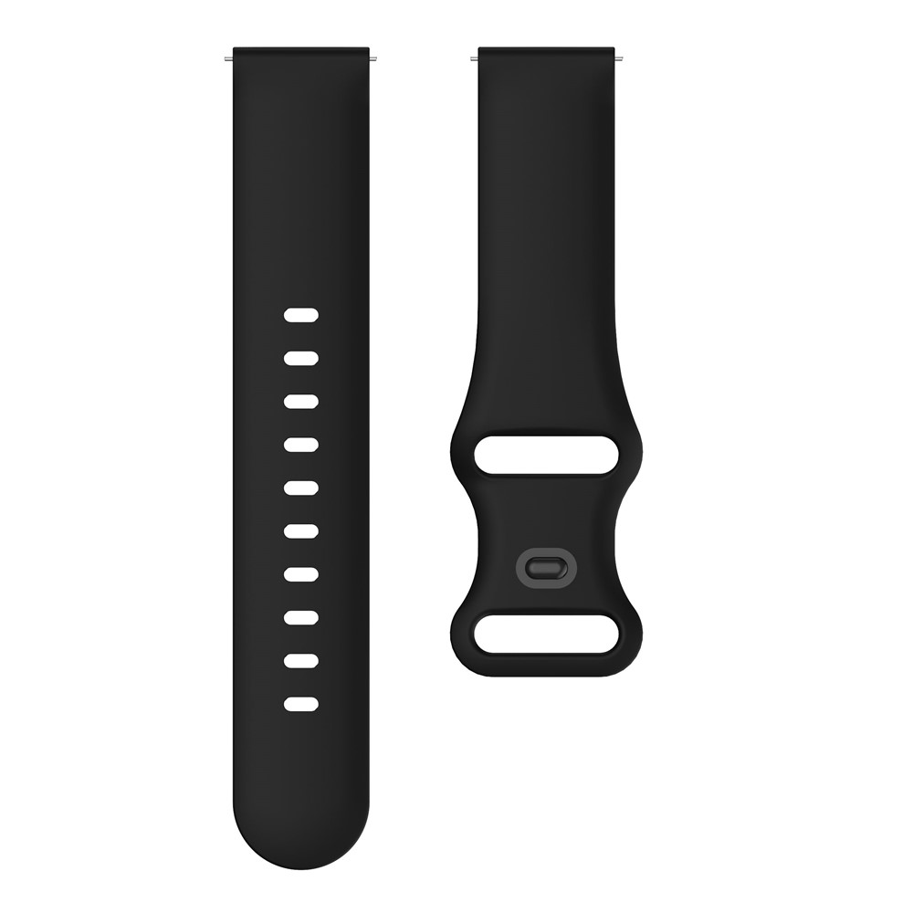 22mm Width Soft Silicone Universal Band Strap Replacement for Huawei Watch 3 / 3 Pro / Samsung Amazfit Watch Etc - Black-4
