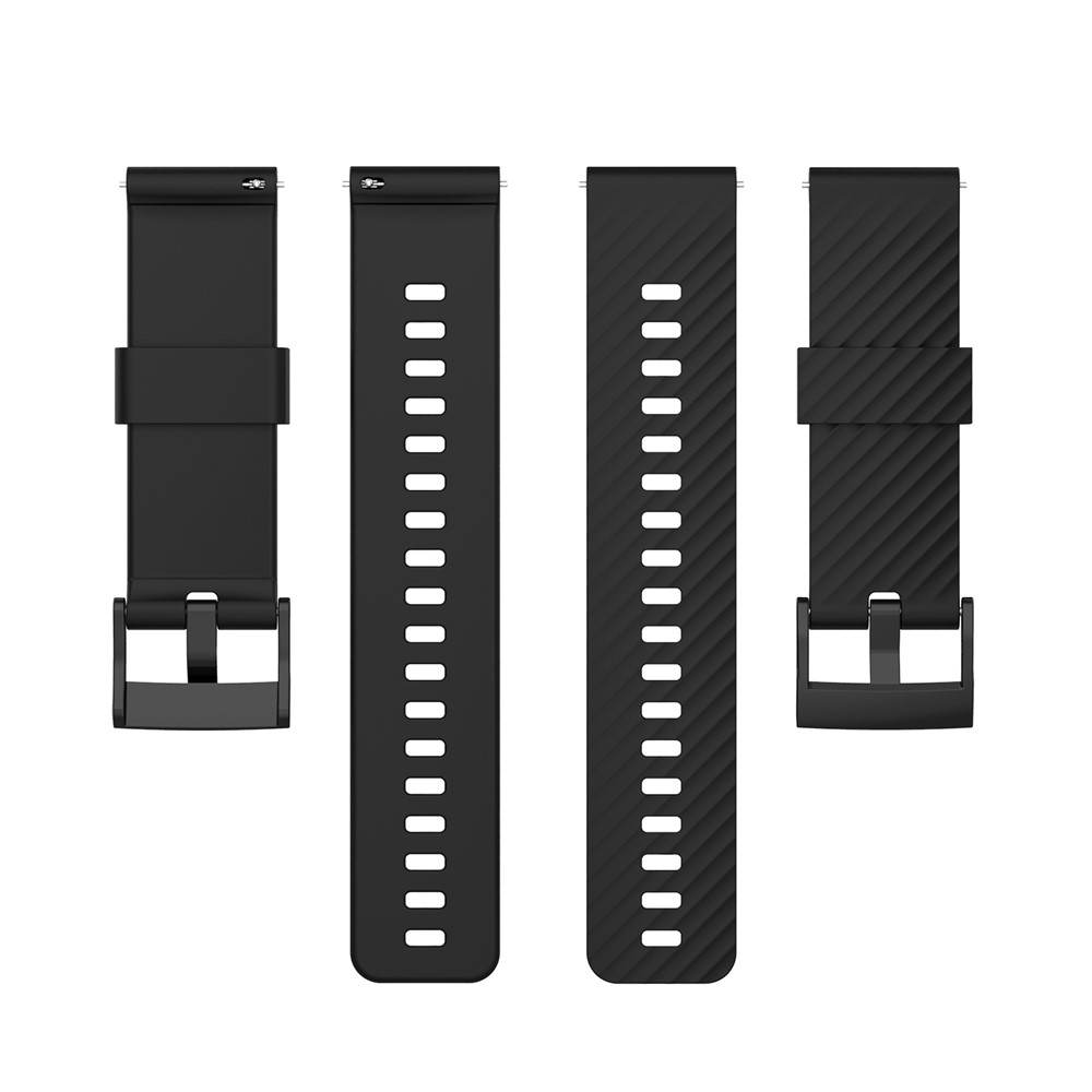 24mm Soft Silicone Replacement Accessory Watch Band Wrist Strap for Suunto Spartan Sport / Spartan Sport Wrist HR / Suunto 9 / 9 Baro / Suunto 7 / Suunto D5 - Black-5