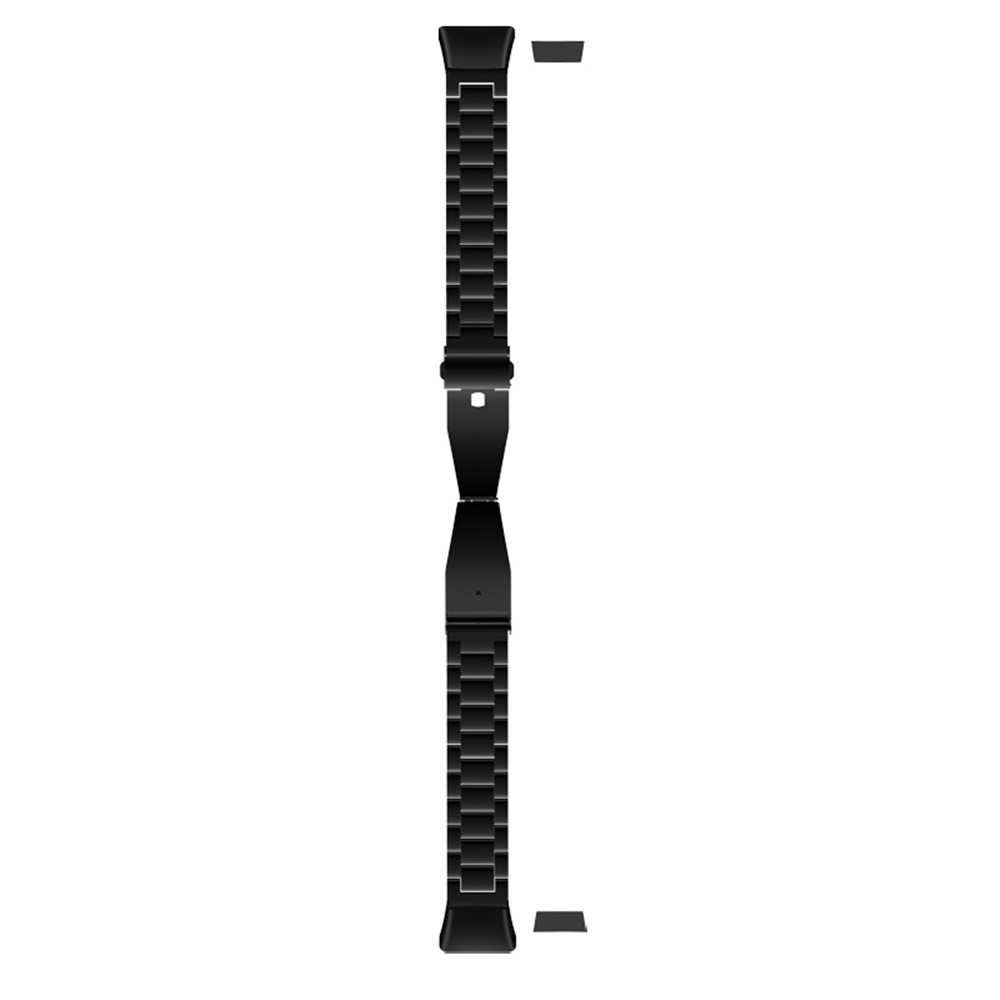 Replacement Watch Band Stainless Steel Three Beads Solid Watchband for Huawei Honor 6 / Huawei Band 6 - Black-5