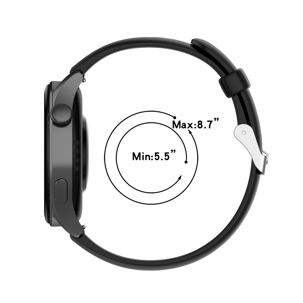 Premium Quality 22mm Sporty Silicone Waterproof Watch Band Interchangeable Strap for Huawei Watch 3 / 3 Pro / GT 2e - Dark Green-10