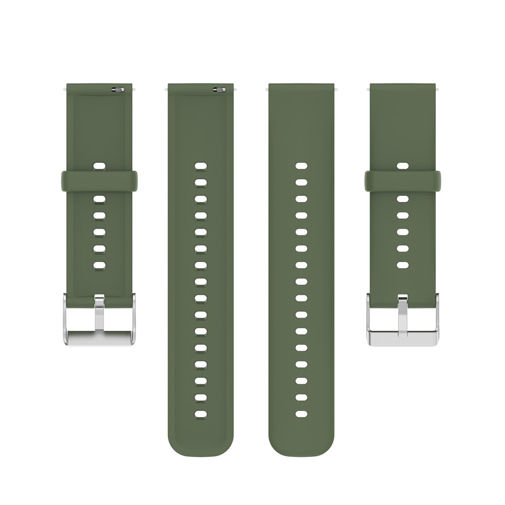 Premium Quality 22mm Sporty Silicone Waterproof Watch Band Interchangeable Strap for Huawei Watch 3 / 3 Pro / GT 2e - Dark Green-3