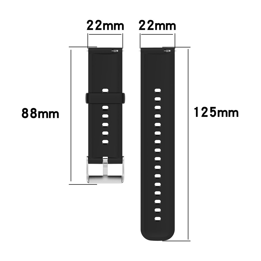 Premium Quality 22mm Sporty Silicone Waterproof Watch Band Interchangeable Strap for Huawei Watch 3 / 3 Pro / GT 2e - Dark Green-9