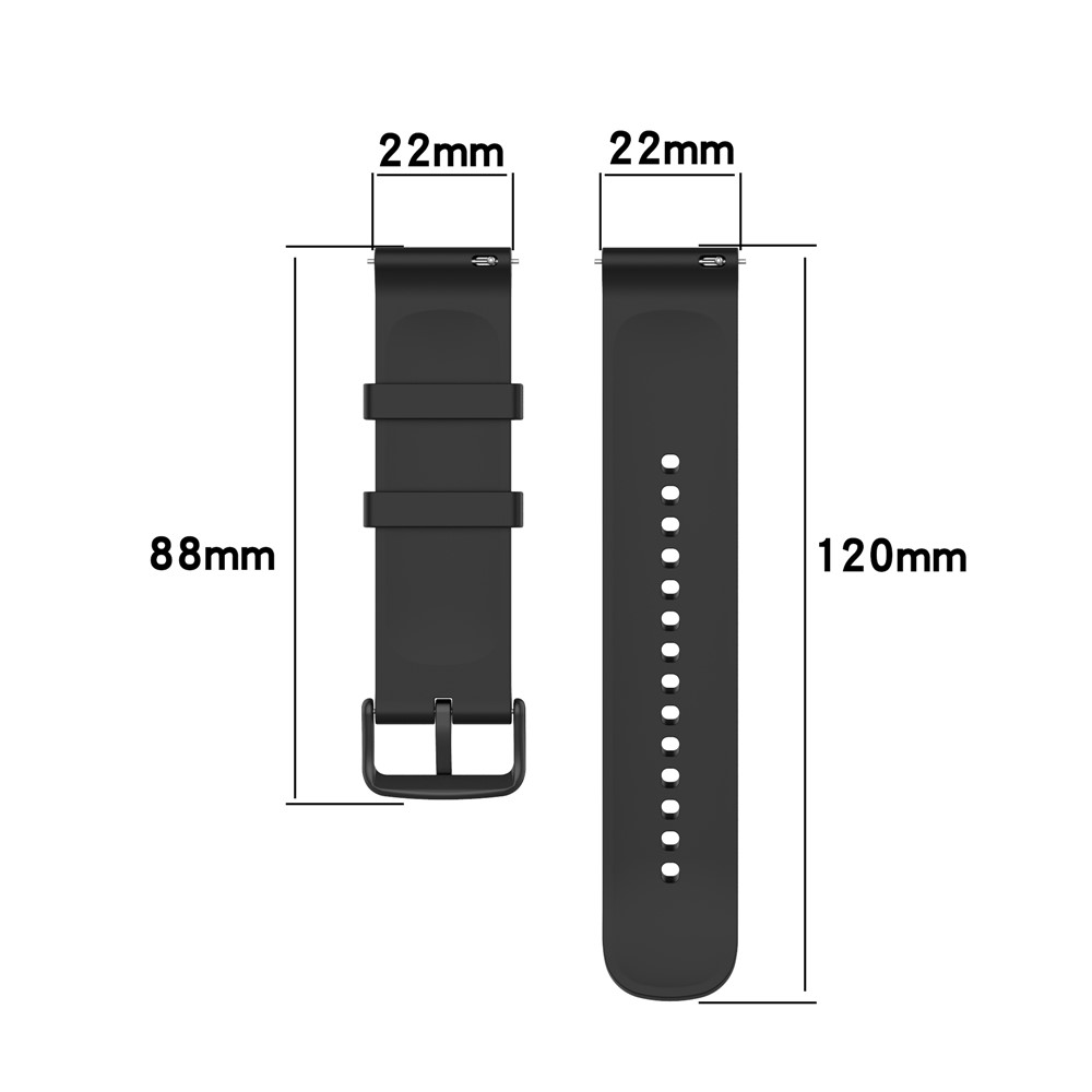 22mm Soft Silicone Quick Release Easy Change Wristbands Replacement Watch Bands for Huami Amazfit GTR 2e / Amazfit GTR 2 / Amazfit 3 Strato S / YAMAY SW022 - Red/ Silver Buckle-9