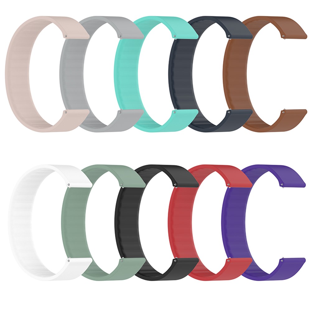Smart Watch Silicone Wamkband Reemplazo De La Correa De La Muñeca 22mm (longitud De La Banda 170 Mm) Para Samsung Garmin Huawei Amazfit Honor - Negro-8