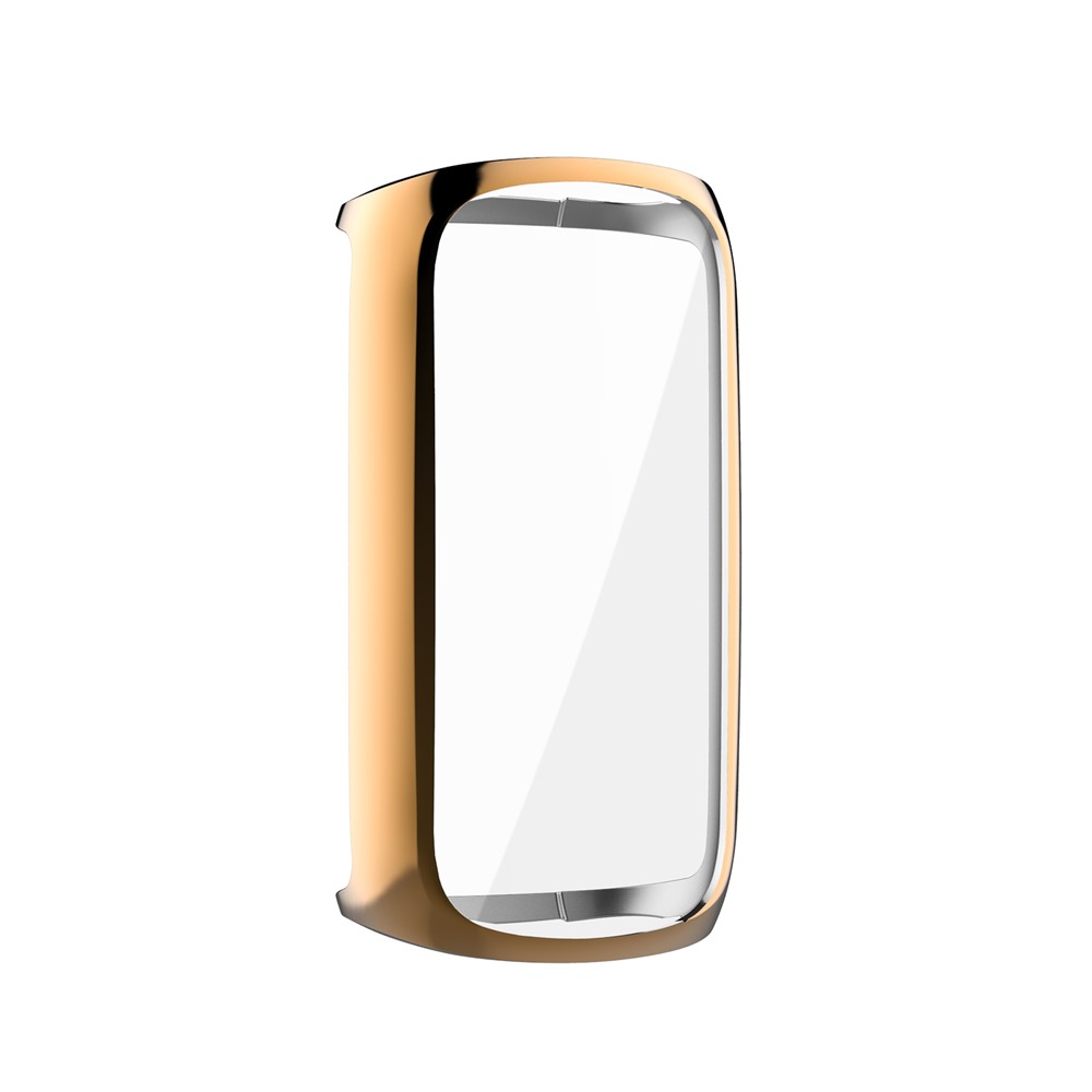 Protecteur De Boîtier De Montres De Montre TPU Électroplate Pour FITBIT LUXE - Or Rose-5