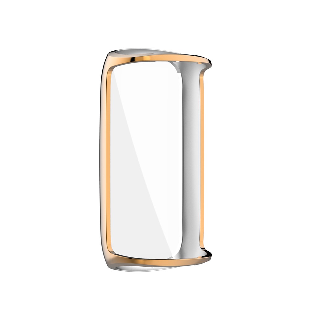 Protecteur De Boîtier De Montres De Montre TPU Électroplate Pour FITBIT LUXE - Or Rose-6