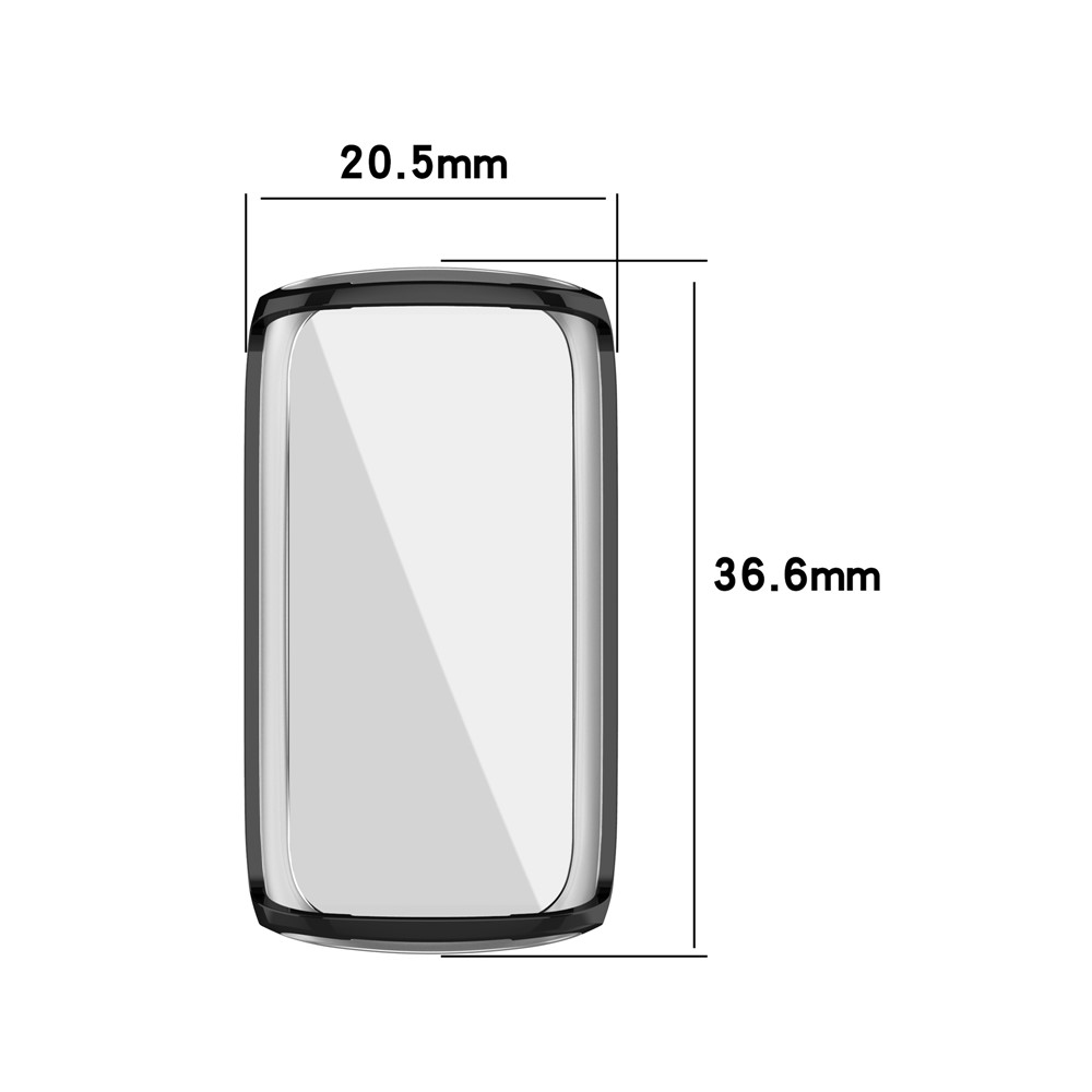 Protecteur De Boîtier De Montres De Montre TPU Électroplate Pour FITBIT LUXE - Or Rose-7
