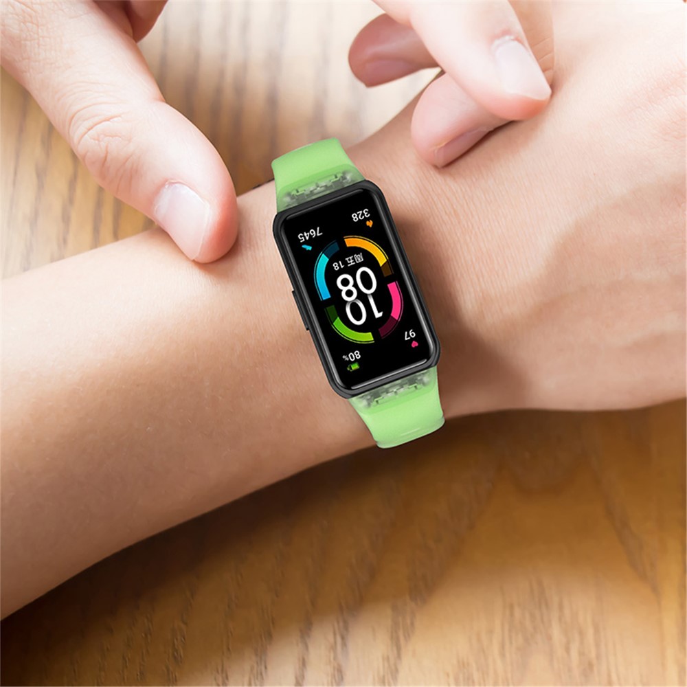 Wholesale Transparent Waterproof TPU Replacement Strap Watch Bands for  Huawei Band 6 / Honor Band 6 - Transparent Purple from China | TVC-Mall.com