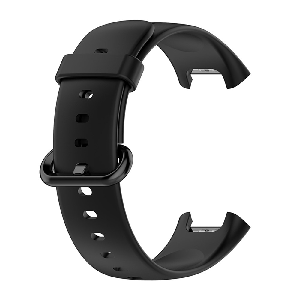 Adjustable Solid Color Watch Band Soft Silicone Strap for Xiaomi Redmi Watch 2 / Redmi Watch 2 Lite - Black-3