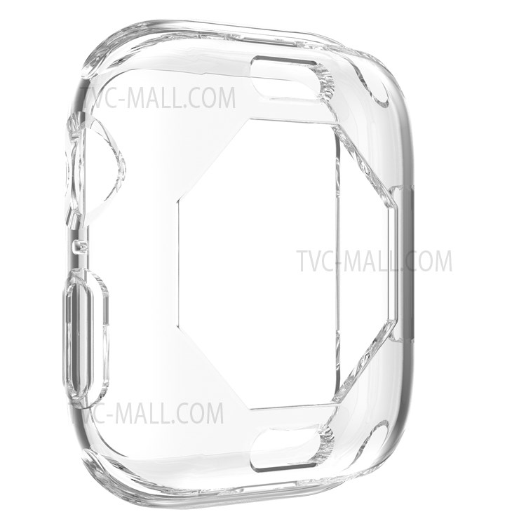 Electroplating TPU Protective Watch Frame Case for Apple Watch Series 7 45mm - Transparent-5