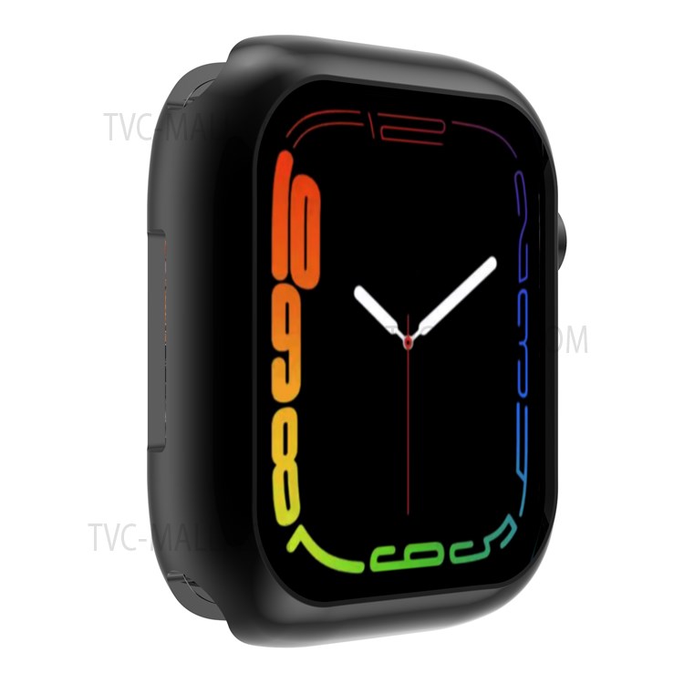 Dustproof Electroplating TPU Protective Watch Frame Case for Apple Watch Series 7 45mm - Black-3