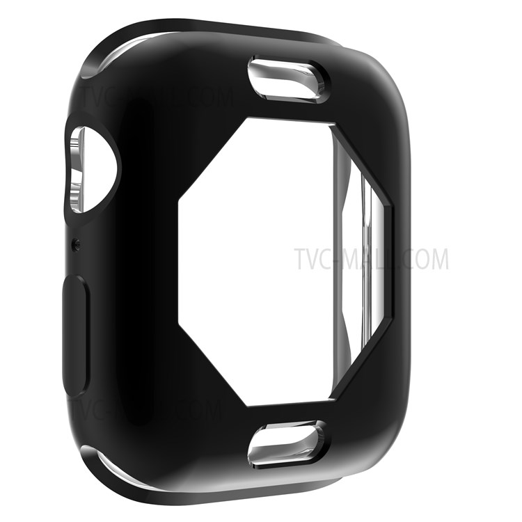 Dustproof Electroplating TPU Protective Watch Frame Case for Apple Watch Series 7 45mm - Black-4