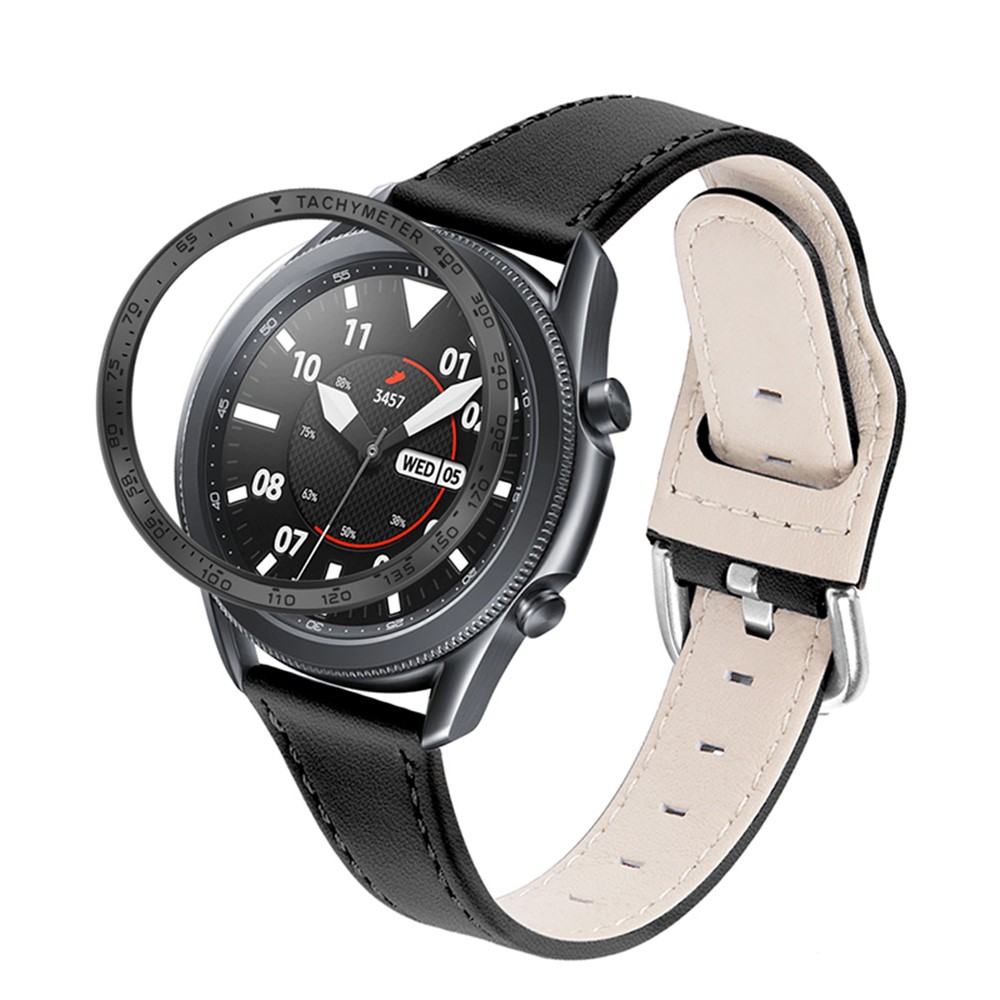 Protective Stainless Steel Watch Bezel Metal Ring Cover for Samsung Galaxy Watch3 41mm - Black-3
