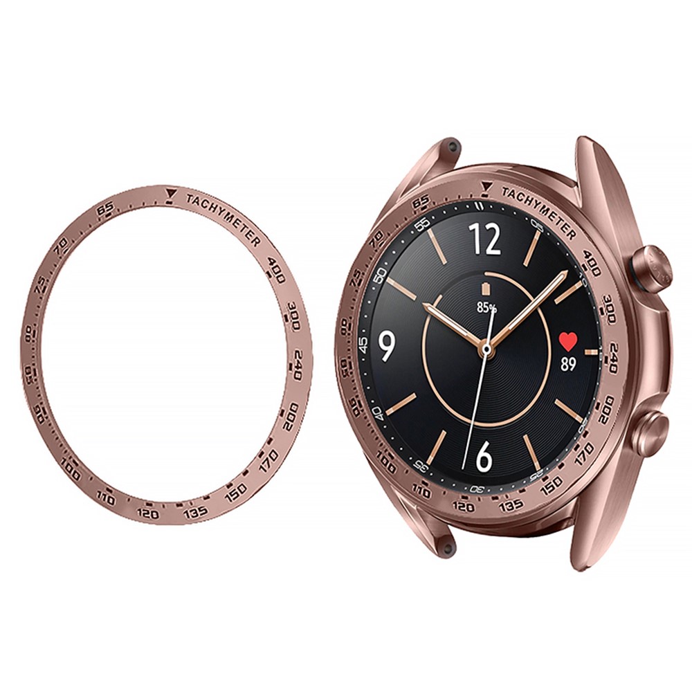 Scratch-resistant Stainless Steel Watch Bezel Protective Ring Cover for Samsung Galaxy Watch3 41mm - Bronze-1