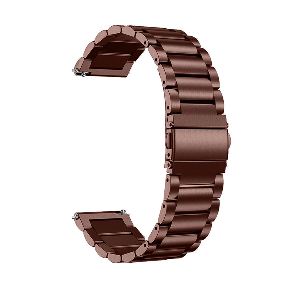 20mm 3 Beads Stainless Steel Smart Watch Band Replacement Wrist Strap for Samsung Galaxy Watch 4 40mm 44mm/Galaxy Watch 4 Classic 42mm 46mm/Galaxy Watch Active 2 40mm 42mm - Bronze-3
