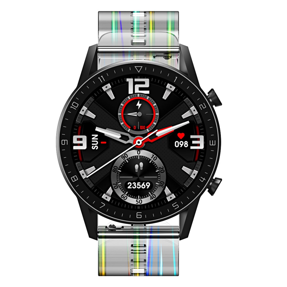 22mm Transparent TPU Smart Watch Band Replacement Wrist Strap for Suunto 9 Peak/Samsung Galaxy Watch3 45mm - Transparent-3