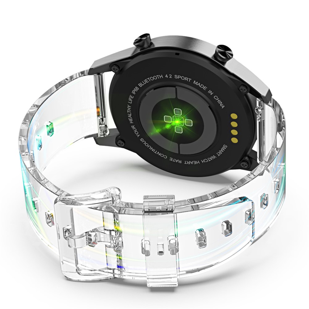 22mm Transparent TPU Smart Watch Band Replacement Wrist Strap for Suunto 9 Peak/Samsung Galaxy Watch3 45mm - Transparent-5