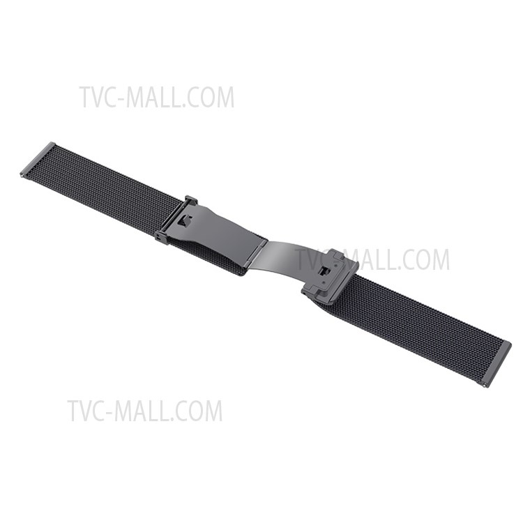 Stainless Steel Luxurious 20mm Replacement Smart Watch Wrist Strap for Huawei Watch GT 2 42mm/Huami Amazfit GTS 3 - Black-5