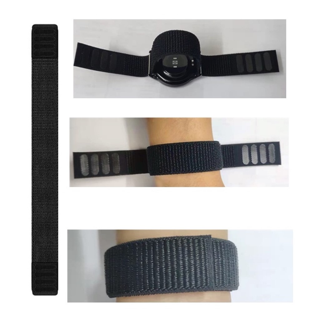 26mm Loop Fastener Nylon Watch Strap Wrist Band Replacement for Garmin Fenix 6X/Fenix 6X Pro/Fenix 5X Plus - Grey-5
