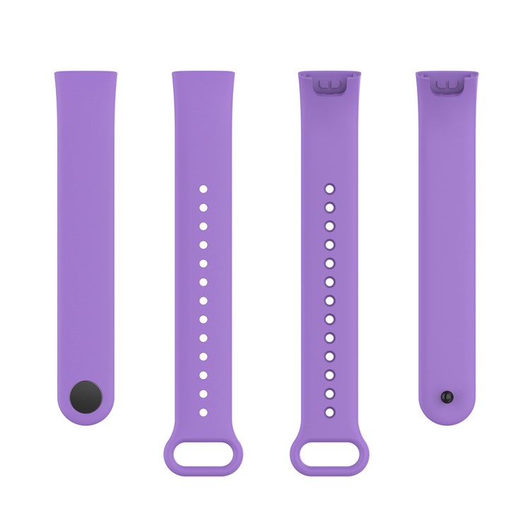Bracelet de Bracelet de Montre Molle Étanche en Silicone Avec Boucle Pour Xiaomi Redmi Smart Band Pro - Violet-5