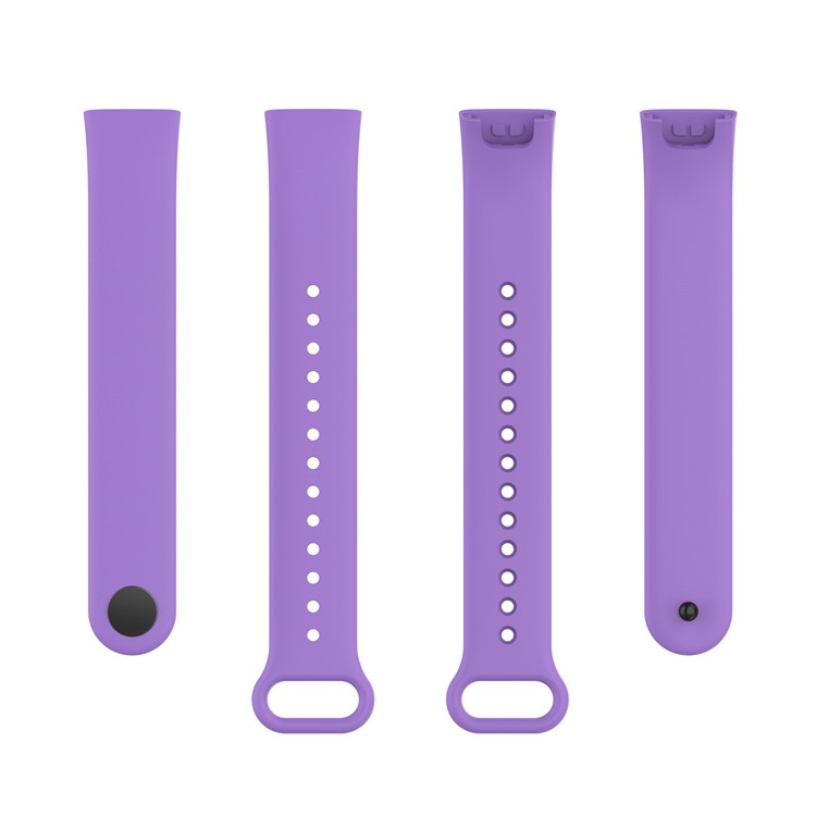 Pulseira de Cinta de Relógio Macio à Prova D'água de Silicone Com Fivela Para Xiaomi Redmi Smart Band Pro - Roxo-5