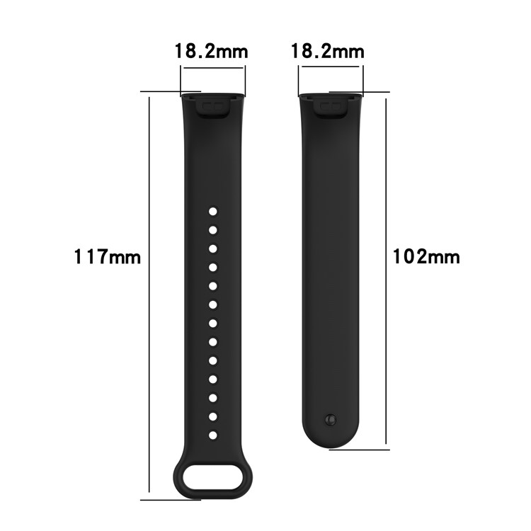 Pulseira de Cinta de Relógio Macio à Prova D'água de Silicone Com Fivela Para Xiaomi Redmi Smart Band Pro - Midnight Green-8