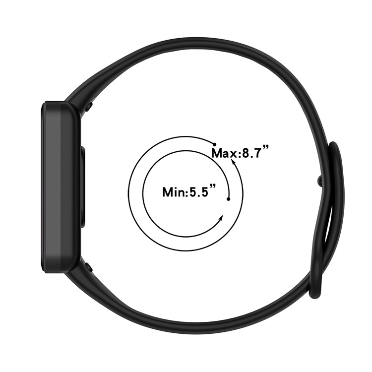 Pulseira de Cinta de Relógio Macio à Prova D'água de Silicone Com Fivela Para Xiaomi Redmi Smart Band Pro - Midnight Green-9
