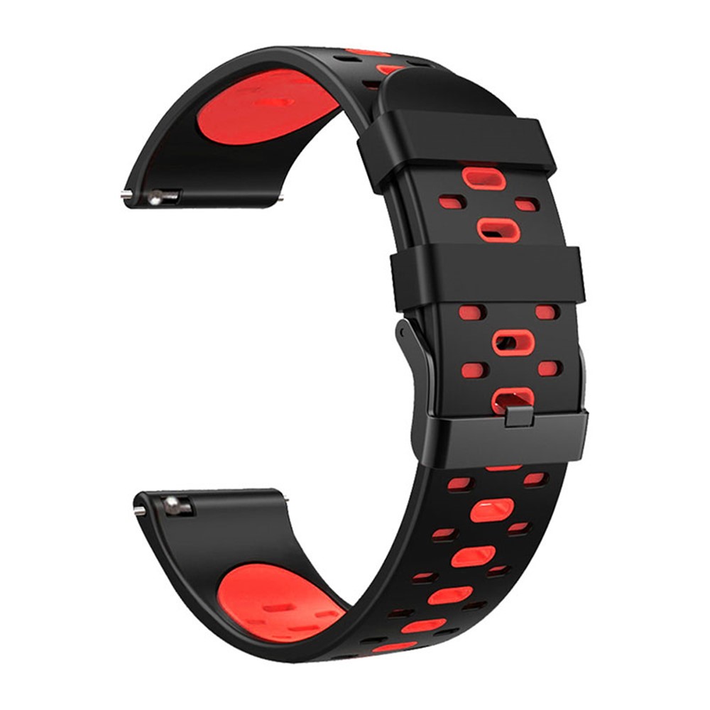 Compre 22 Mm 3 Hileras De Hilos Bi-color Silicone Soft Watch Band Para  Samsung Galaxy Watch3 45mm / Galaxy Watch 46mm / Gear S3 Frontier / Gear S3  Classic - Negro /