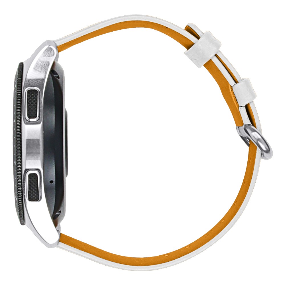 For Huawei Watch GT2e/GT 2 46mm/GT 42mm/46mm Litchi Texture Top Layer Cowhide Leather Replacement Smart Watch Strap - White-3