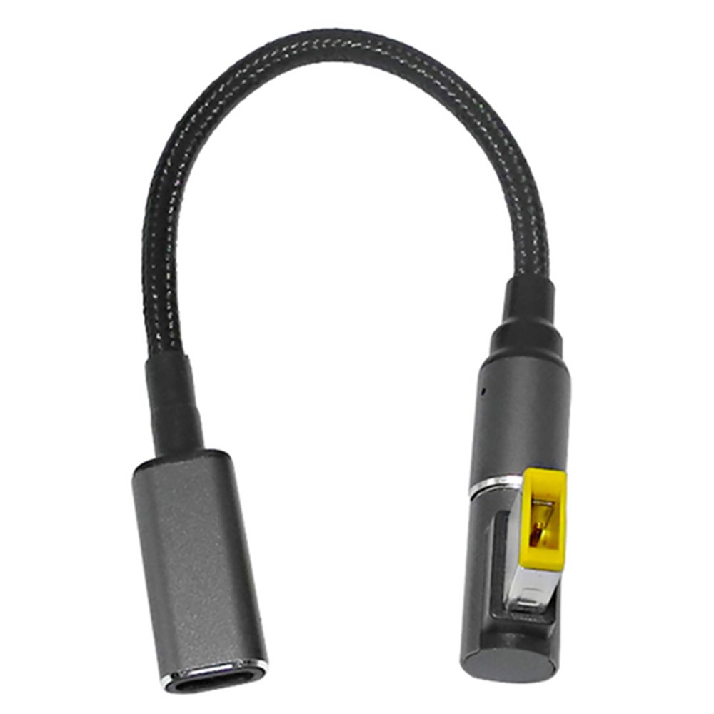 For Lenovo G405s G500 G500s G505 G505s G510 G700 100W Laptop Charging Cable USB C to Square Plug Magnetic Converter Cord-1