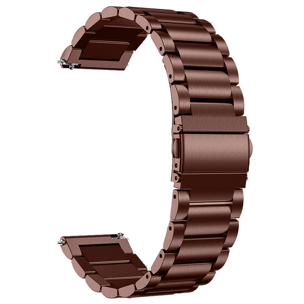 For Garmin Vivomove 3/Garminmove 3 20mm Quick Release Watchband Stainless Steel Watch Strap Business Watch Band - Bronze-2