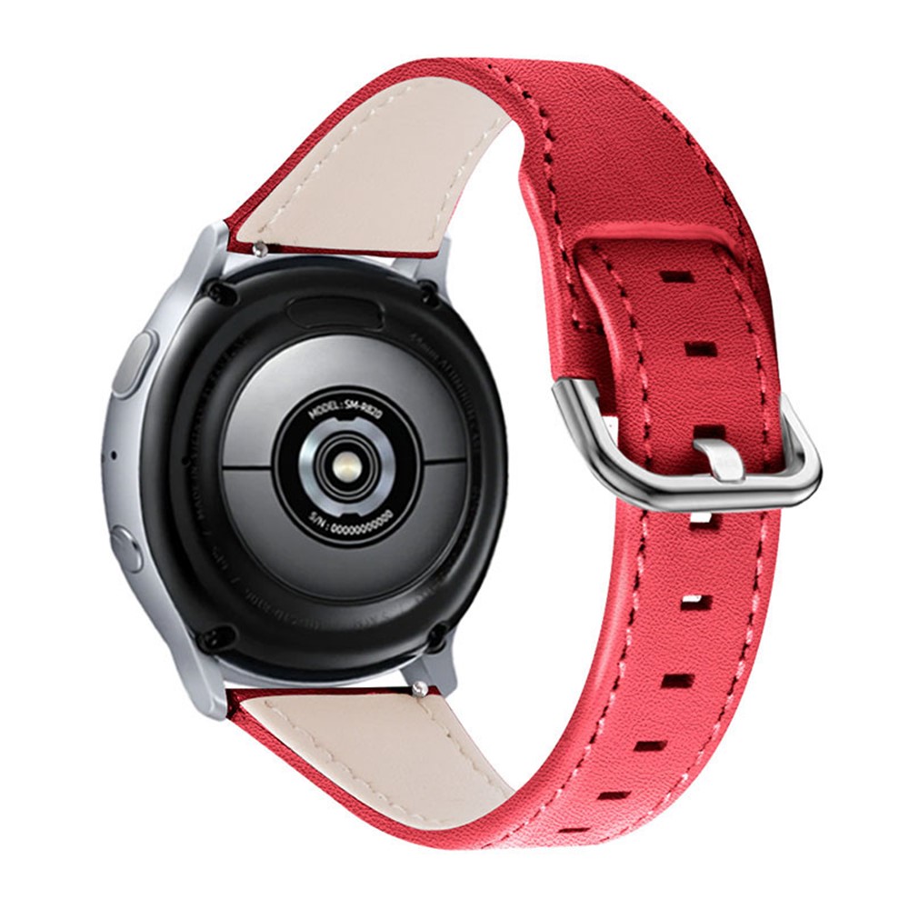 Wholesale For Huami Amazfit GTS/Amazfit Bip/Amazfit Bip Lite Cowhide  Leather Solid Color Soft Wrist Band with Stainless Steel Buckle Watch Strap  (20mm) - Red from China | TVC-Mall.com