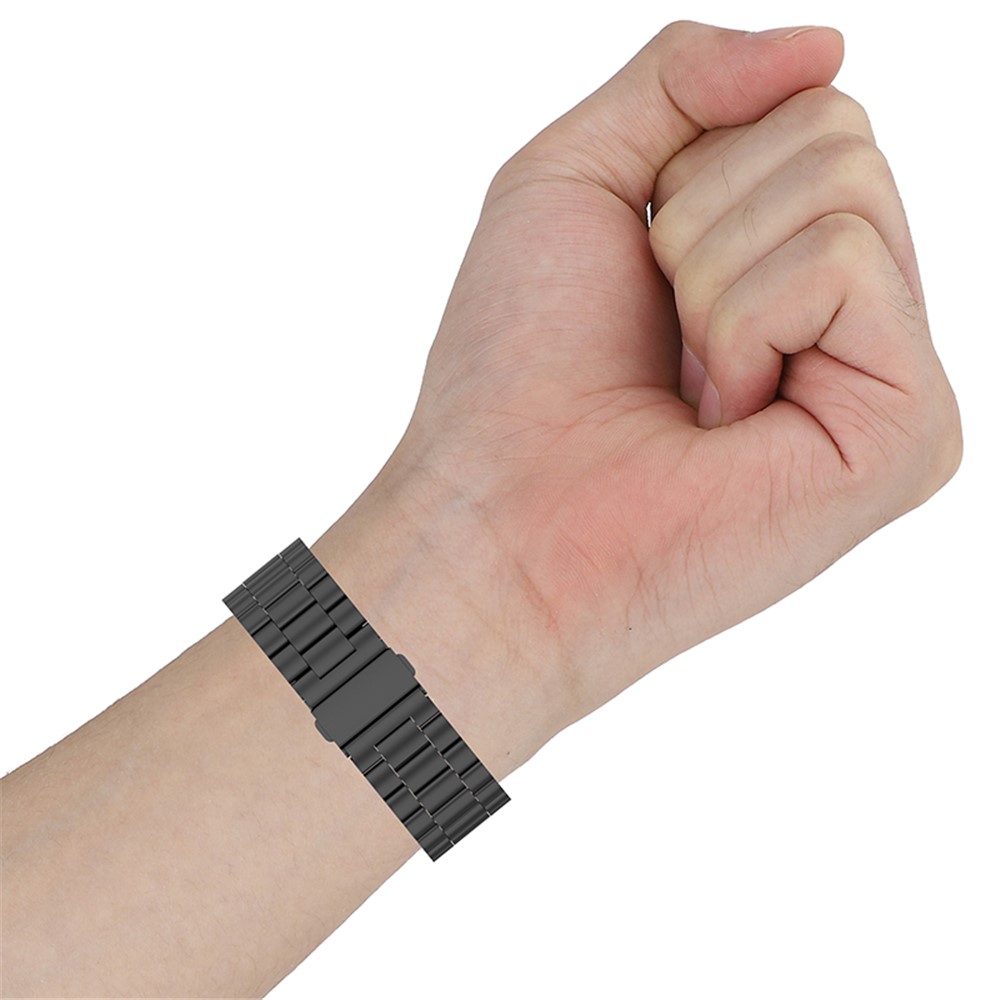 For Xiaomi Redmi Watch 2 Lite Three Beads Stainless Steel Replacement Wrist Strap with Watch Case - Black-11