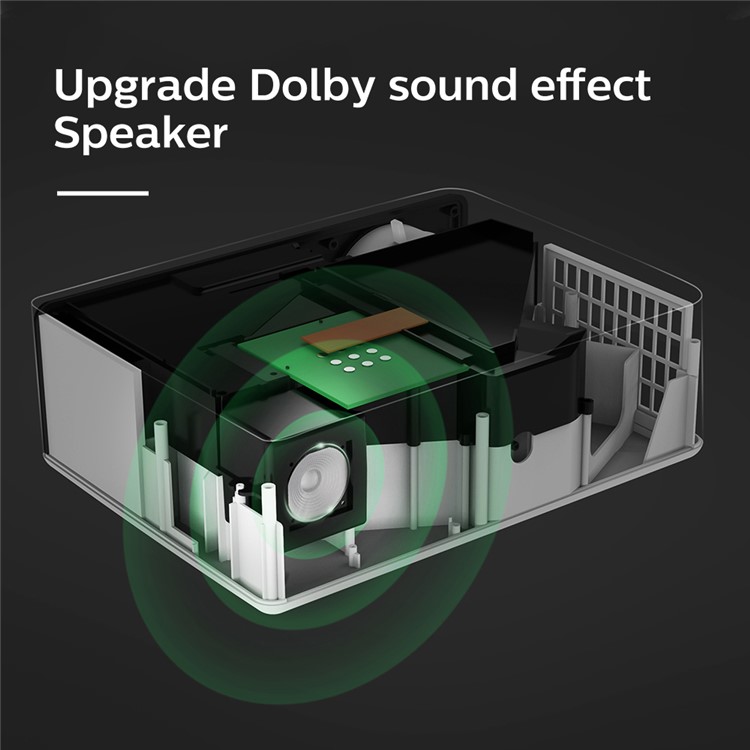 D5000 Lcd Multi-gange LCD+LED Projector de 100 Polegadas HD Office 1080p Projector Para Home Theater (versão Básica) - Plugue AU-5
