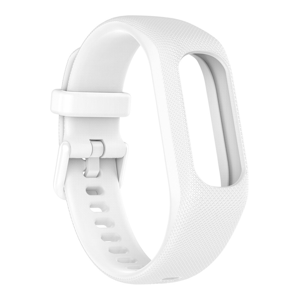 For GarminSmart 5 Shockproof Special Textured Silicone Quick Release Watch Band Replacement Strap - White-4
