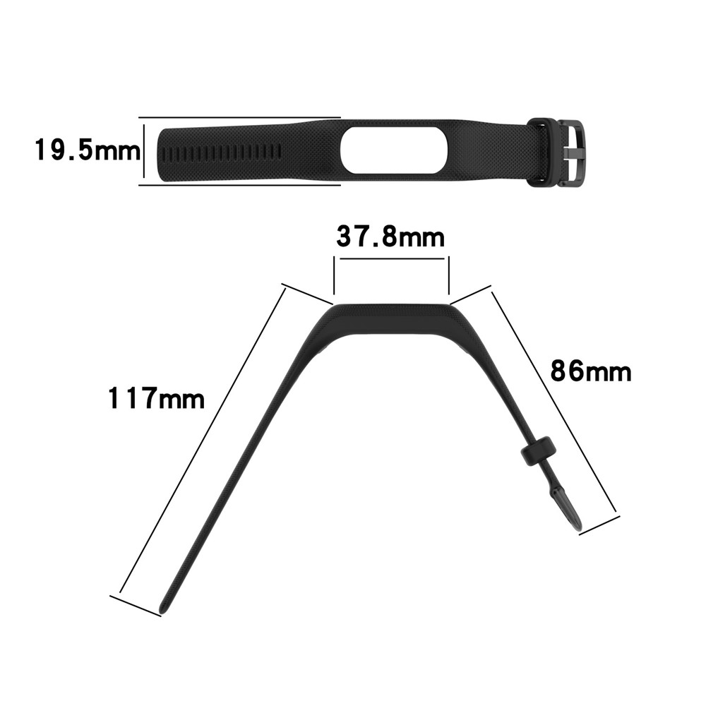 For GarminSmart 5 Shockproof Special Textured Silicone Quick Release Watch Band Replacement Strap - White-5
