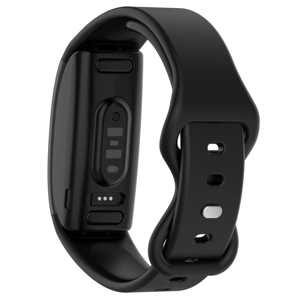 For Amazon Halo View Silicone Watchband Quick Release Wrist Strap for Sports Watch Band with Butterfly Buckle (Size: S) - Black-3