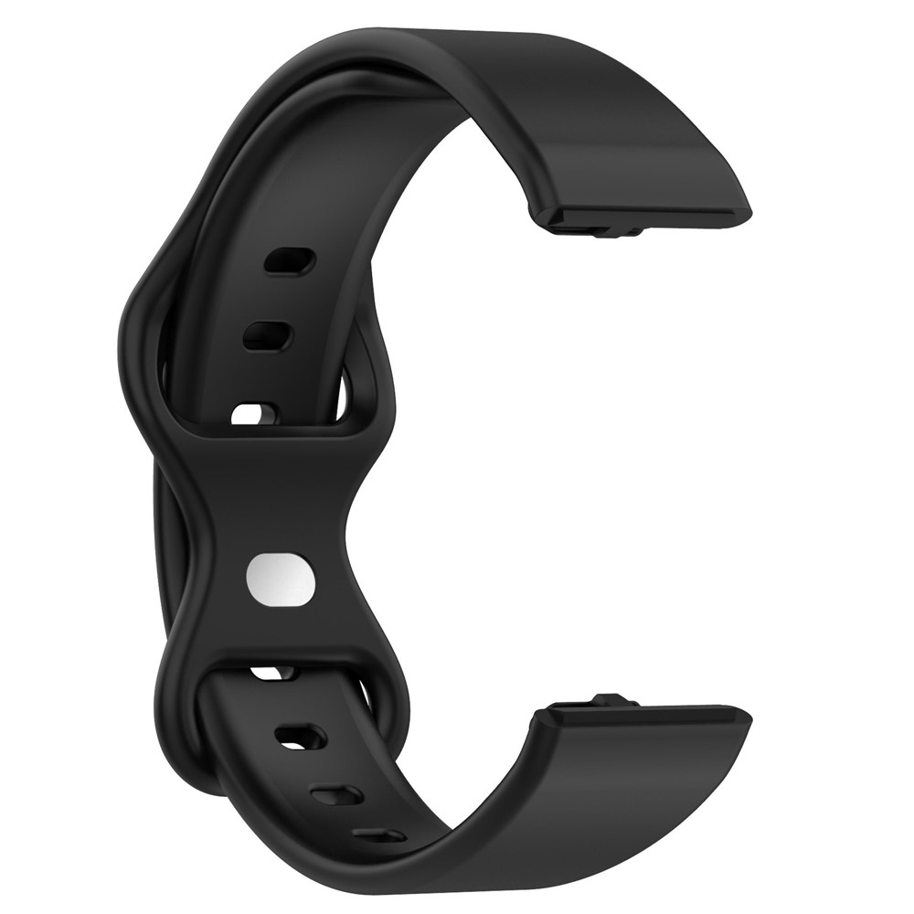 For Amazon Halo View Silicone Watchband Quick Release Wrist Strap for Sports Watch Band with Butterfly Buckle (Size: S) - Black-5
