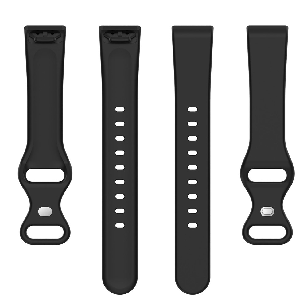 For Amazon Halo View Silicone Watchband Quick Release Wrist Strap for Sports Watch Band with Butterfly Buckle (Size: S) - Black-6