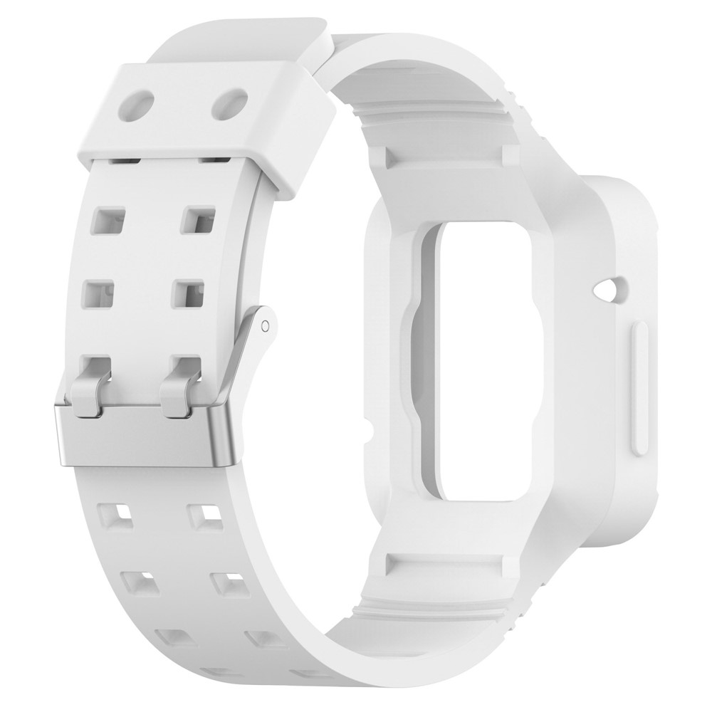 For Xiaomi Redmi Watch 2 Lite/Mi Watch Lite2/Lite1 Universal Silicone Watchband Wrist Strap Sports Watch Quick Release Watch Band Case with Buckle - White-3